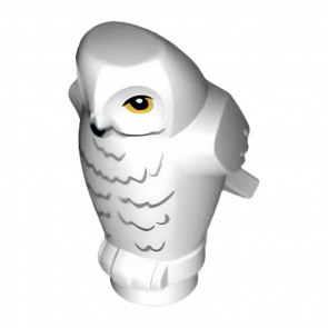 Фігурка Lego Повітря Owl Angular Features with Black Beak Yellow Eyes Animals 92084pb03 White Б/У - Retromagaz