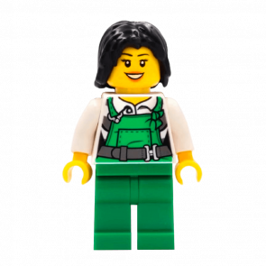 Фигурка Lego Police 973pb2664 Bandit Female with Green Overalls City cty0755 Б/У