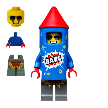 Фігурка Lego Series 18 Firework Guy Collectible Minifigures col316 Б/У - Retromagaz