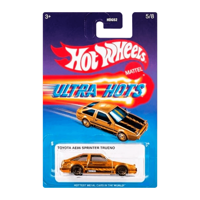 Тематична Машинка Hot Wheels Toyota AE86 Sprinter Trueno Ultra Hots 1:64 HDG52/HRX12 Orange - Retromagaz