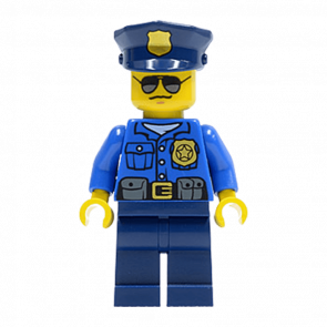 Фігурка Lego Police 973pb1551 Officer Gold Badge City cty0450 1 Б/У - Retromagaz