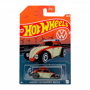 Тематична Машинка Hot Wheels Custom Volkswagen Beetle Volkswagen 1:64 HDH45 Brown - Retromagaz