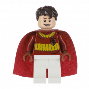 Фигурка Lego Harry Potter Oliver Wood Dark Red Quidditch Uniform Films hp109 Б/У