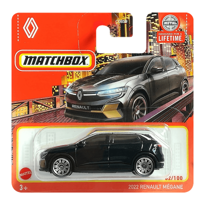 Машинка Большой Город Matchbox 2022 Renault Megane Metro 1:64 HVN75 Dark Blue - Retromagaz