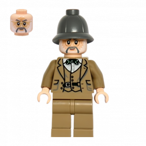 Фигурка Lego Indiana Jones Professor Henry Jones Sr. Dark Grey Helmet Films iaj047 Б/У - Retromagaz