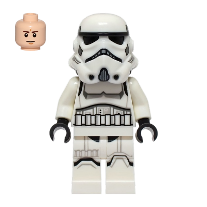 Фігурка Lego Імперія Imperial Stormtrooper Male Light Nougat Head Star Wars sw1327 75387 Б/У - Retromagaz