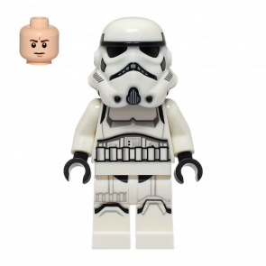 Фигурка Lego Империя Imperial Stormtrooper Male Light Nougat Head Star Wars sw1327 75387 Б/У