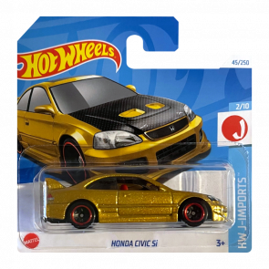 Машинка Базова Hot Wheels Honda Civic Si J-Imports 1:64 HTC41 Gold - Retromagaz