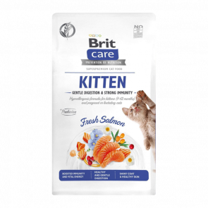 Сухий Корм для Котів Brit Care Kitten Gentle Digestion Strong Immunity Лосось 400g