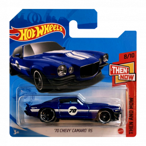 Машинка Базовая Hot Wheels '70 Chevy Camaro RS Then and Now 1:64 GTC69 Dark Blue