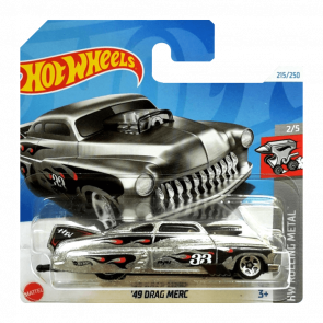 Машинка Базова Hot Wheels '49 Drag Merc Zamac Rolling Metal 1:64 HTB54 Silver - Retromagaz