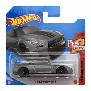 Машинка Базовая Hot Wheels '17 Nissan GT-R (R35) Then and Now 1:64 GTC70 Grey