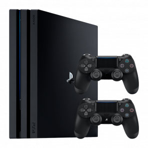 Набор Консоль Sony PlayStation 4 Pro CUH-70-71xx 1TB Black Б/У  + Геймпад Беспроводной RMC DoubleShock 4 - Retromagaz