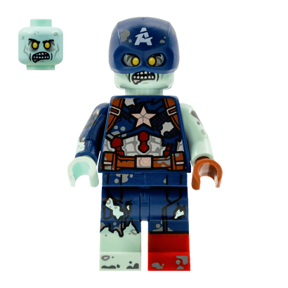 Фігурка Lego Marvel Zombie Captain America Super Heroes colmar09 1 Б/У - Retromagaz