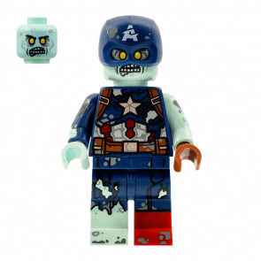 Фигурка Lego Marvel Zombie Captain America Super Heroes colmar09 1 Б/У