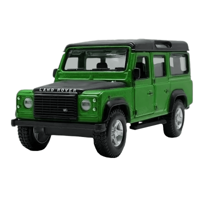 Машинка Bburago Land Rover Defender 110 1:32 Green - Retromagaz