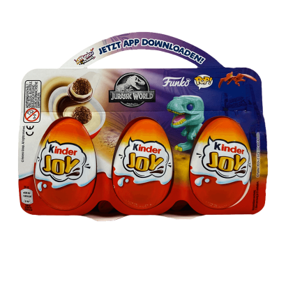 Шоколадне Яйце Kinder Joy Funko Jurassic World 3шт 60g - Retromagaz