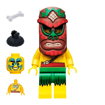 Фигурка Lego Series 11 Island Warrior Collectible Minifigures col167 Б/У - Retromagaz