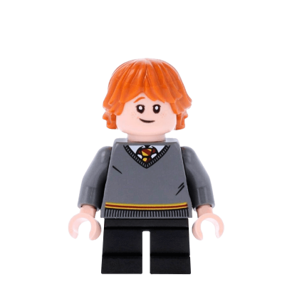 Фигурка Lego Harry Potter Ron Weasley Gryffindor Sweater Films hp151 Б/У - Retromagaz