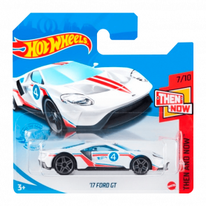 Машинка Базова Hot Wheels '17 Ford GT Then and Now 1:64 GTB38 White - Retromagaz