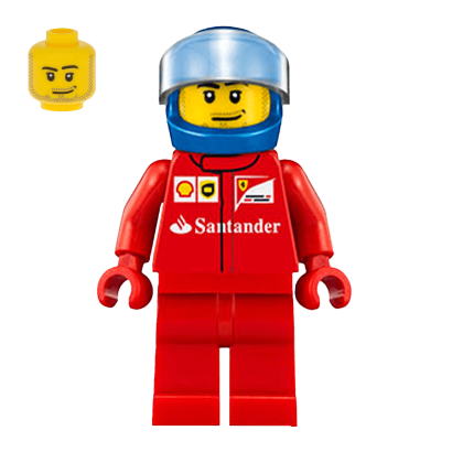 Фігурка Lego Speed Champions Ferrari Pit Crew Member 1 Scooter Driver Інше sc013 Б/У - Retromagaz