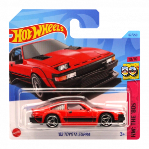 Машинка Базова Hot Wheels '82 Toyota Supra The `80S 1:64 HKG87 Red - Retromagaz