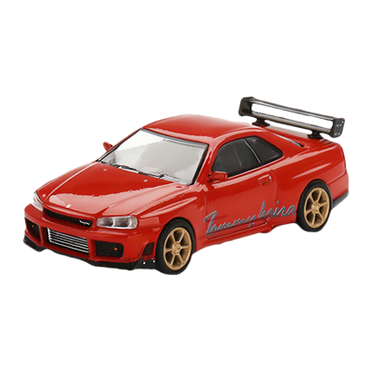 Машинка Premium MINI GT Nissan Skyline GT-R (R34) Tommykaira R-z 1:64 Red - Retromagaz