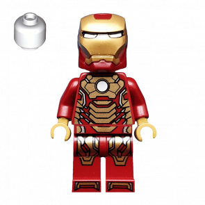 Фигурка Lego Marvel Iron Man Mark 42 Armor White Head Super Heroes sh0072a 2 Б/У - Retromagaz