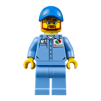 Фигурка Lego People 973pb2362 Medium Blue Uniform Shirt with Pocket City cty0673 Б/У - Retromagaz