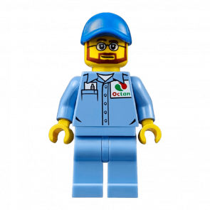 Фігурка Lego People 973pb2362 Medium Blue Uniform Shirt with Pocket City cty0673 Б/У