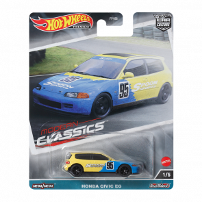 Машинка Premium Hot Wheels Honda Civic EG Modern Classics 1:64 FPY86/HKC67 Yellow - Retromagaz