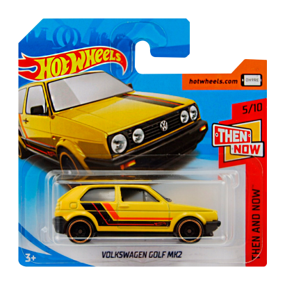 Машинка Базова Hot Wheels Volkswagen Golf MK2 Then and Now 1:64 FJY57 Yellow - Retromagaz