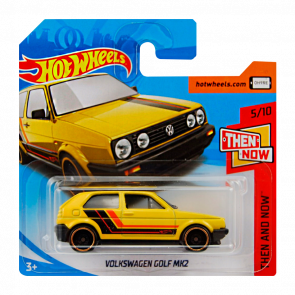 Машинка Базова Hot Wheels Volkswagen Golf MK2 Then and Now 1:64 FJY57 Yellow