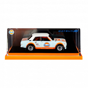 Машинка Premium Hot Wheels Datsun 510 Gulf Red Line Club RLC 1:64 HGW17 Blue - Retromagaz