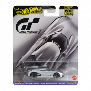 Машинка Premium Hot Wheels Nissan Concept 2020 Vision Gran Turismo 7 Pop Culture 1:64 HKC38 Silver - Retromagaz