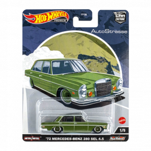 Машинка Premium Hot Wheels '72 Mercedes-Benz 280 SEL 4.5 AutoStrasse 1:64 HCK18 Green