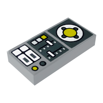 Плитка Lego Декоративна Groove with Vehicle Control Panel 1 x 2 3069bpb0847 6329662 Light Bluish Grey 4шт Б/У - Retromagaz