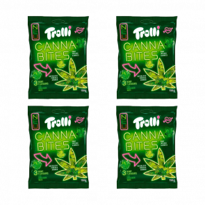 Набір Цукерки Жувальні Trolli Cannabites 150g 4шт