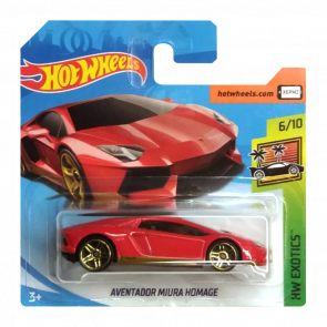 Машинка Базовая Hot Wheels Lamborghini Aventador Miura Homage Exotics 1:64 FJY02 Red