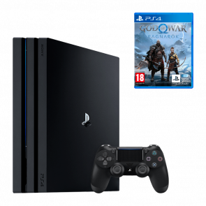 Набор Консоль Sony PlayStation 4 Pro CUH-72xx 1TB Black Б/У + Игра God of War: Ragnarok Русская Озвучка Новый