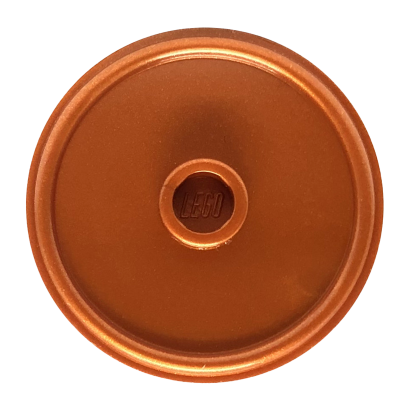 Зброя Lego Щит Circular Rimmed Face with Stud 91884 17835 6262186 Reddish Copper Б/У - Retromagaz