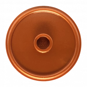 Зброя Lego Щит Circular Rimmed Face with Stud 91884 17835 6262186 Reddish Copper Б/У - Retromagaz