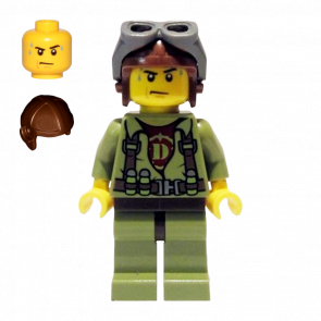 Фигурка Lego Dino Helicopter Pilot Adventure dino002 1 Б/У