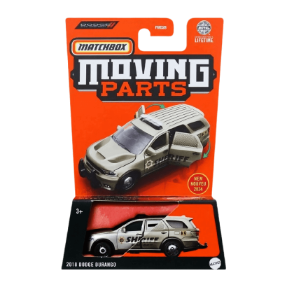 Тематическая Машинка Matchbox 2018 Dodge Durango Moving Parts 1:64 FWD28/HVM78 Grey - Retromagaz