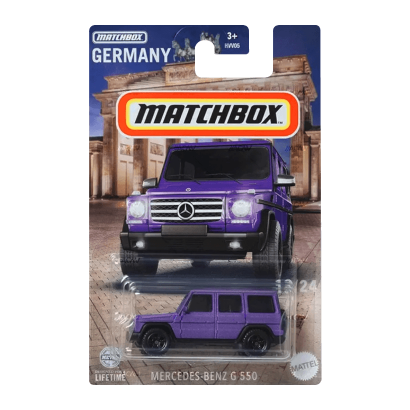 Тематична Машинка Matchbox Mercedes-Benz G 550 Germany 1:64 HVV05/HVV37 Purple - Retromagaz