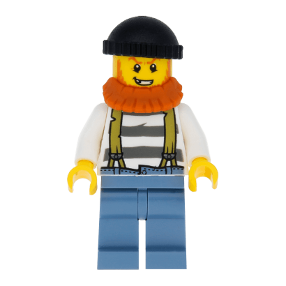 Фігурка Lego Police 973pb1909 Crook Male with Black Knit Cap City cty0513 1 Б/У - Retromagaz