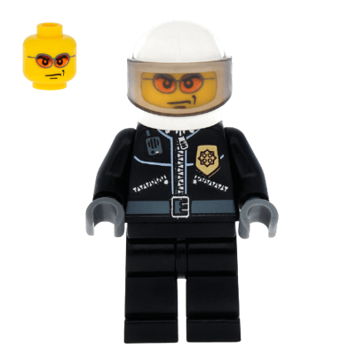 Фігурка Lego Police 973pb0261 Leather Jacket with Gold Badge City cty0102 Б/У - Retromagaz