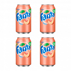 Набор Напиток Fanta Peach 355ml 4шт - Retromagaz