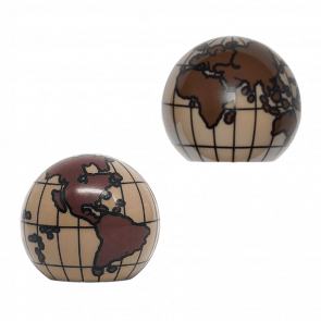 Другое Lego Cylinder Hemisphere 2 x 2 with Reddish Brown Globe Pattern 61287c01pb03 4633903 463390 Dark Tan Б/У