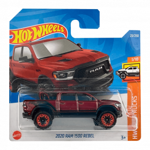 Машинка Базовая Hot Wheels 2020 RAM 1500 Rebel Hot Trucks 1:64 HCX93 Red - Retromagaz